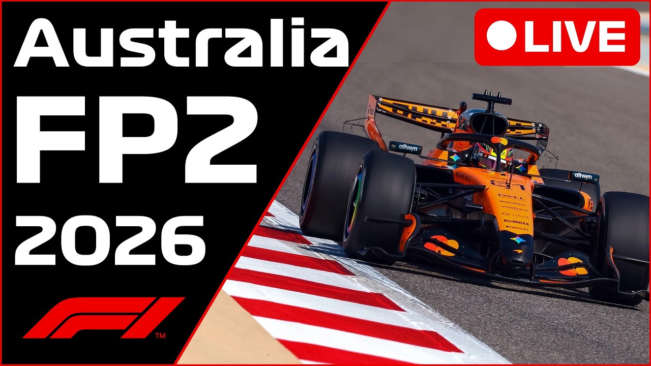 🔴F1 LIVE - Australia GP FP2 - Commentary + Live Timing