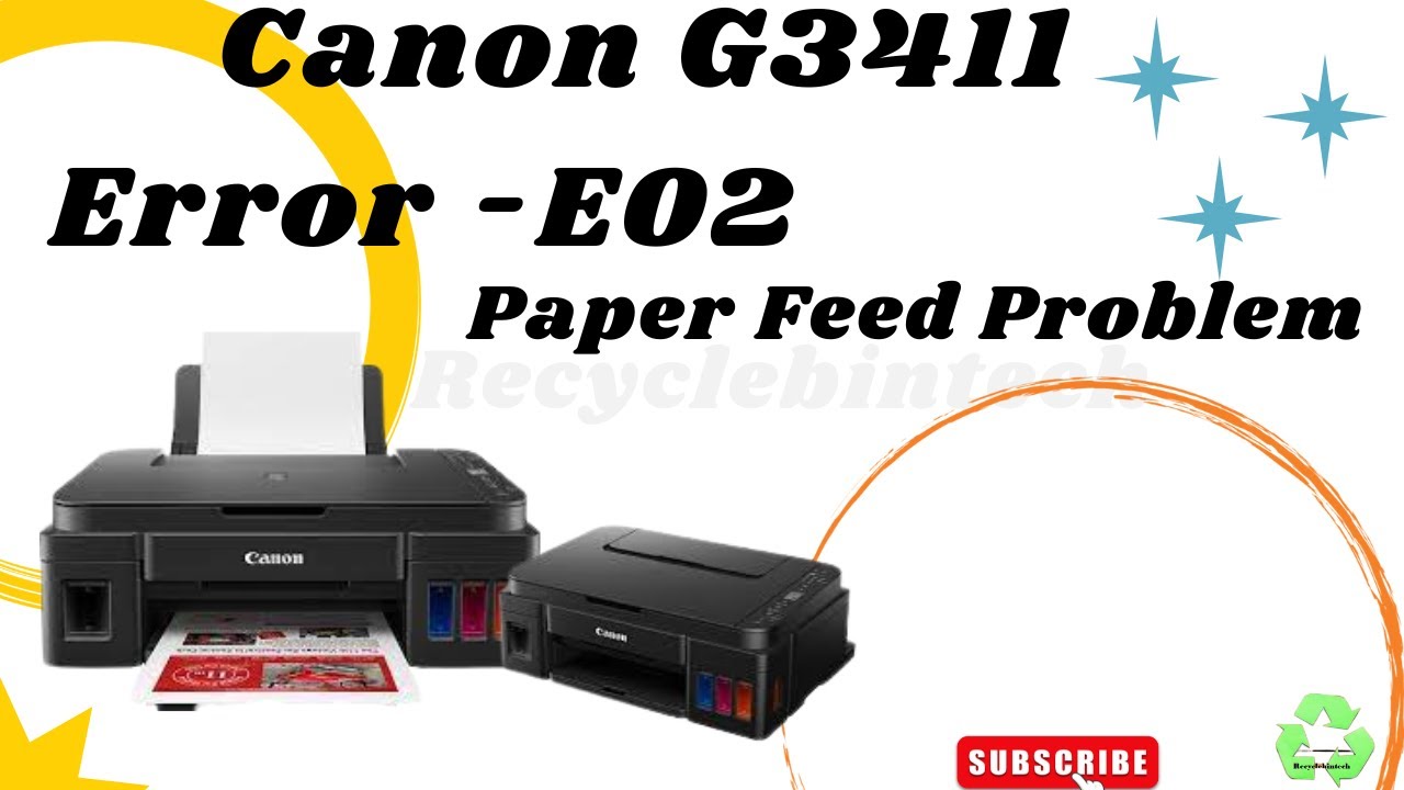 Ошибка Canon G3411 E02. Проблема с захватом бумаги.