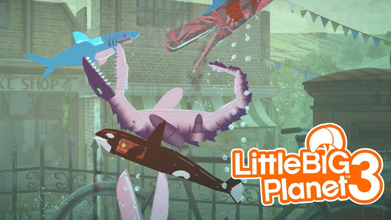 Плавание с друзьями — выживание в Angry Whale [LittleBigPlanet 3] Геймплей PS5
