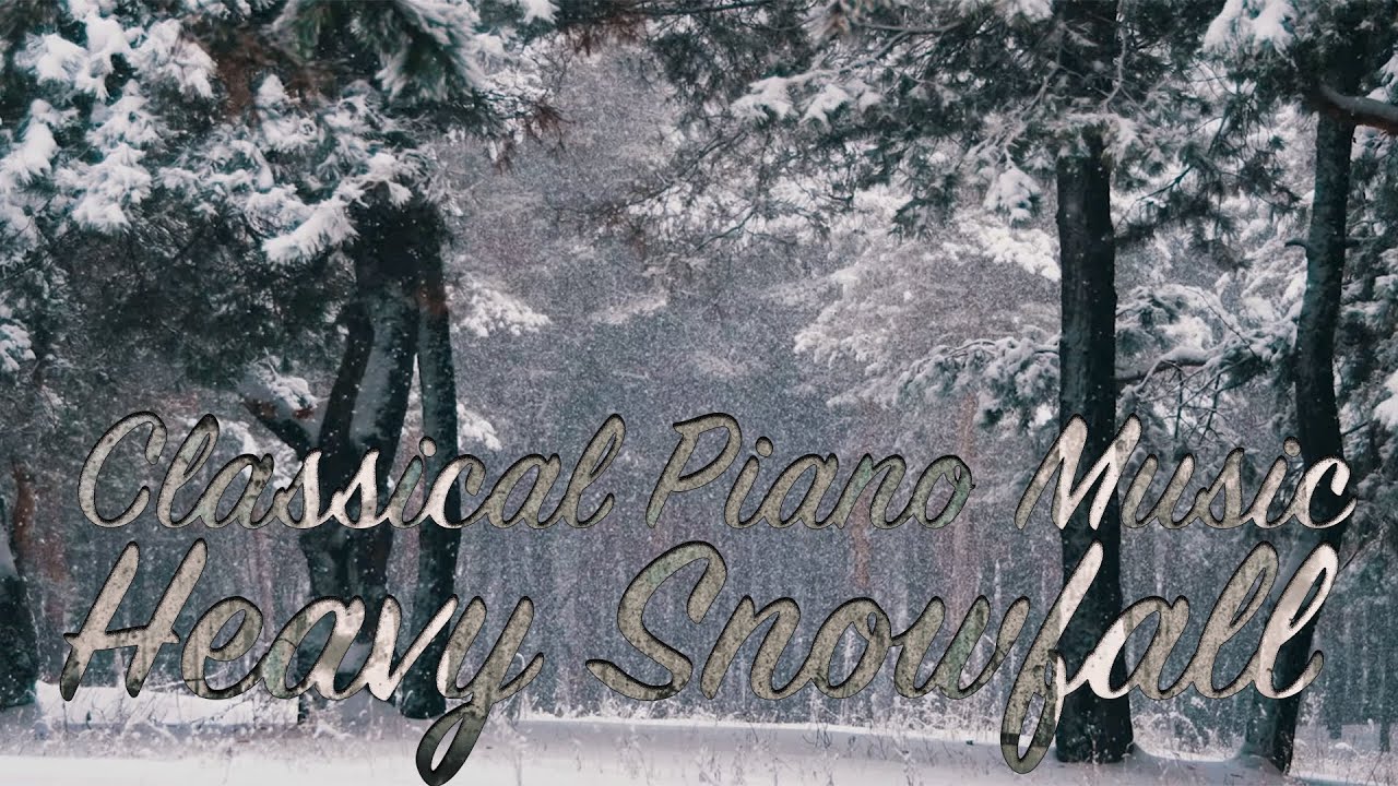 Beautiful Snowy Forest Ambience | Piano Music for Relaxation & Tranquility