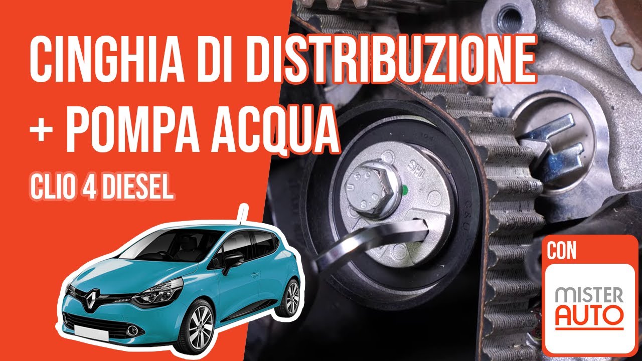 Sostituzione cinghia di distribuzione e pompa acqua Clio 4 1.5 dCi 🚗