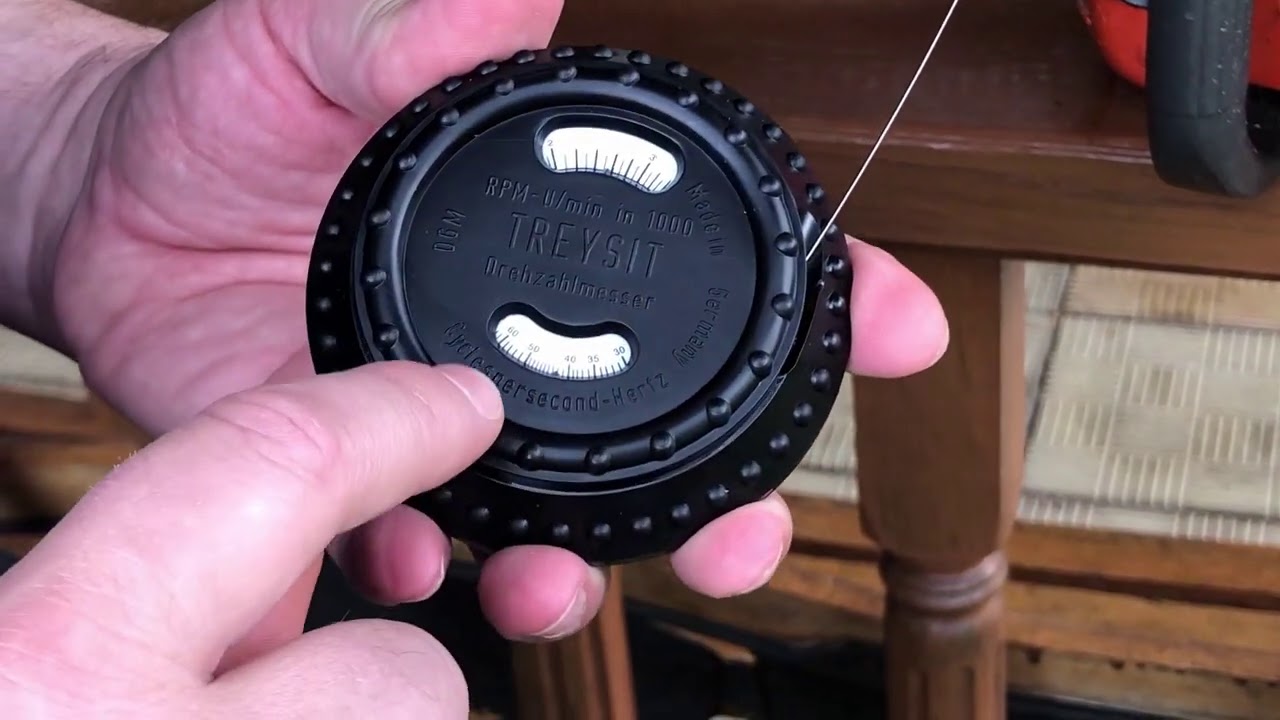 Treysit Vibrometer: Husqvarna RPM setting (NVH)