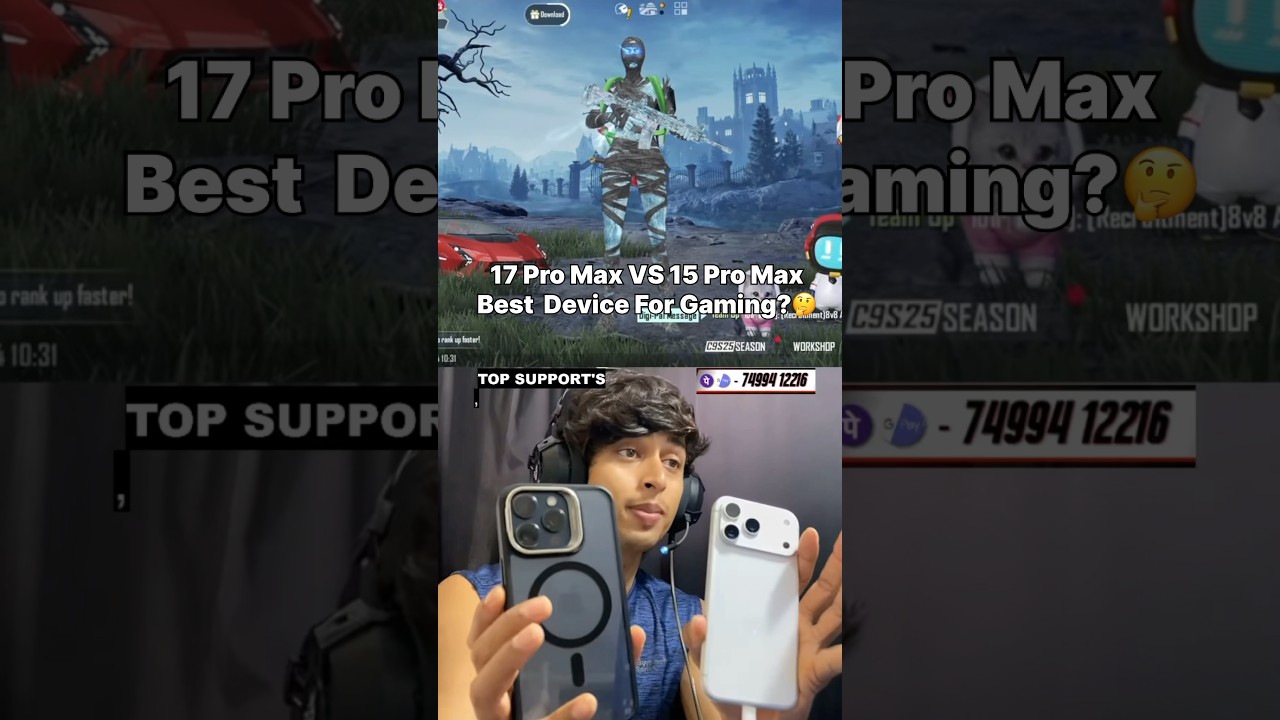17 pro max ve 15 pro max🔥#bgmi #bgmilive #bgmishorts #shorts #viral #trending #highlights #pubg