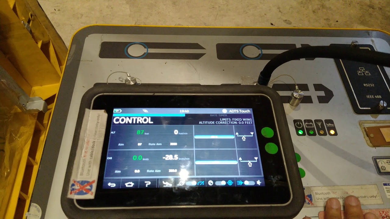 Air Data Test Set (ADTS) setting for Functional Check Automatic Masks Release | Model : ADTS552F