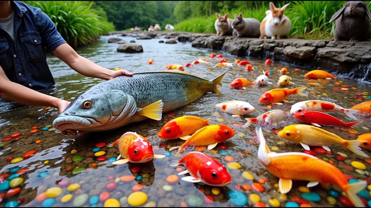 Mencari banyak ikan hias, bebek angsa,ikan gurame, ikan koi, ikan mas, ika lele, kura-kura, kelinci