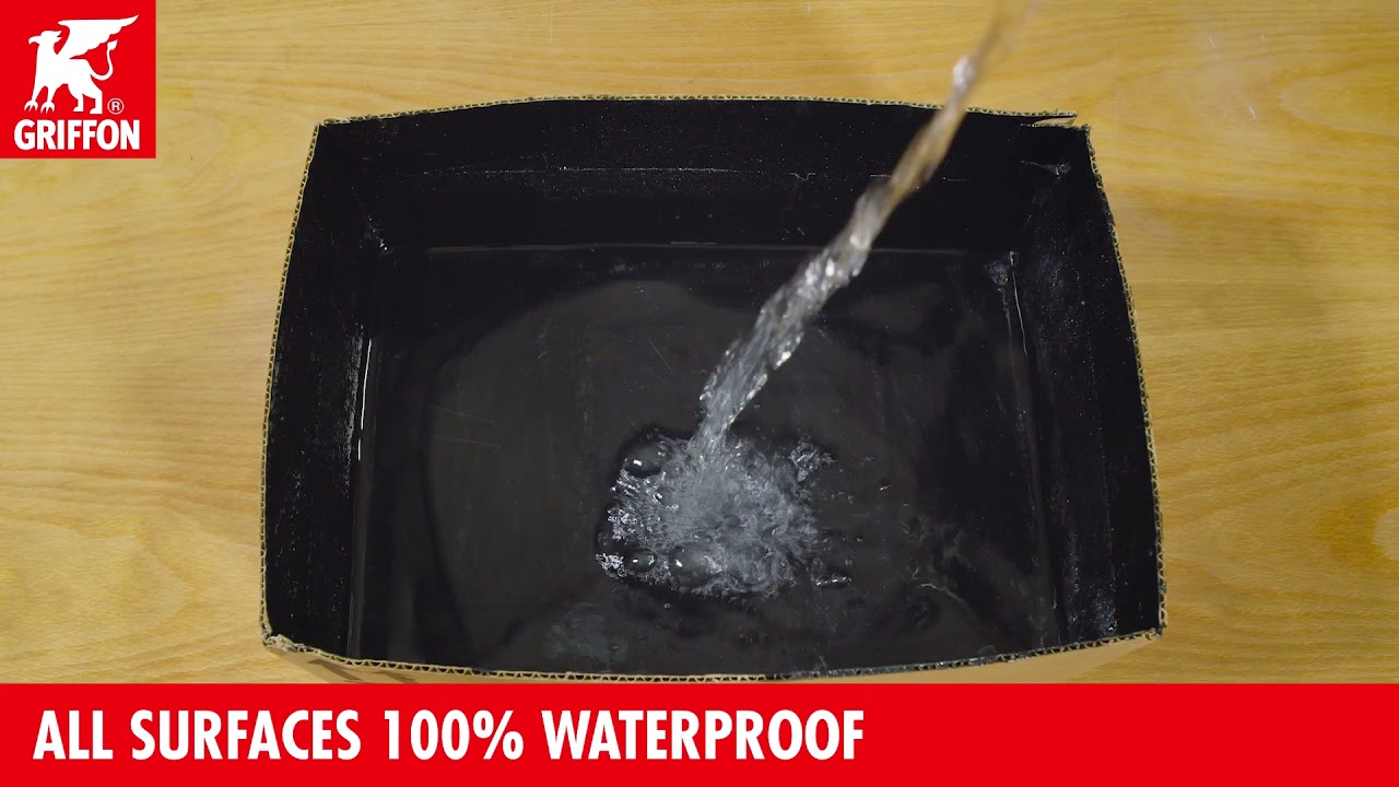 Griffon Liquid Rubber surfaces 100% waterproof