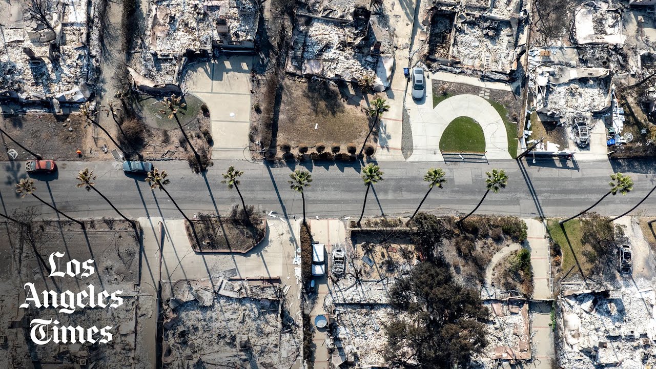 Drone video of Altadena shows extensive destruction