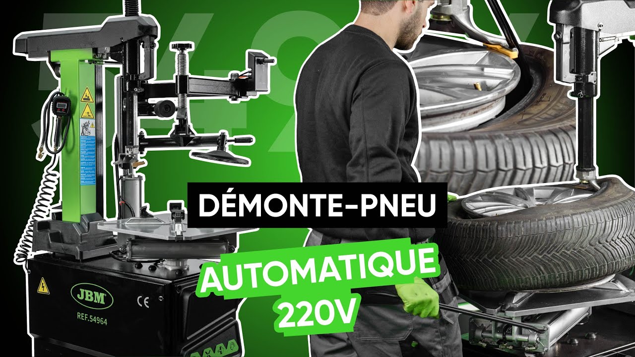 COMMENT MONTER ET UTILISER LA DÉMONTE-PNEU - COLONNE BASCULANTE AUTOMATIQUE ET BRAS AUXILIAIRE 220V