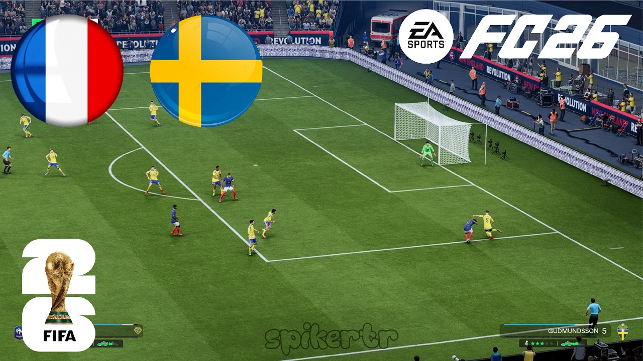 France vs. Sweden - FIFA World Cup 2026 Round of 32 | Full Match All Goals | Simulation EA FC 26