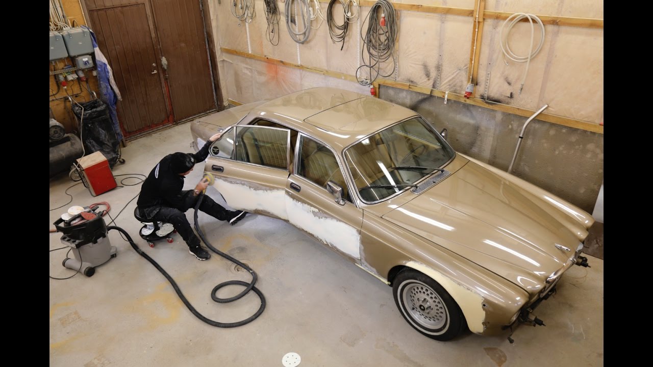 Så fixade vi plåt och lack på Klassikers Jaguar XJ6