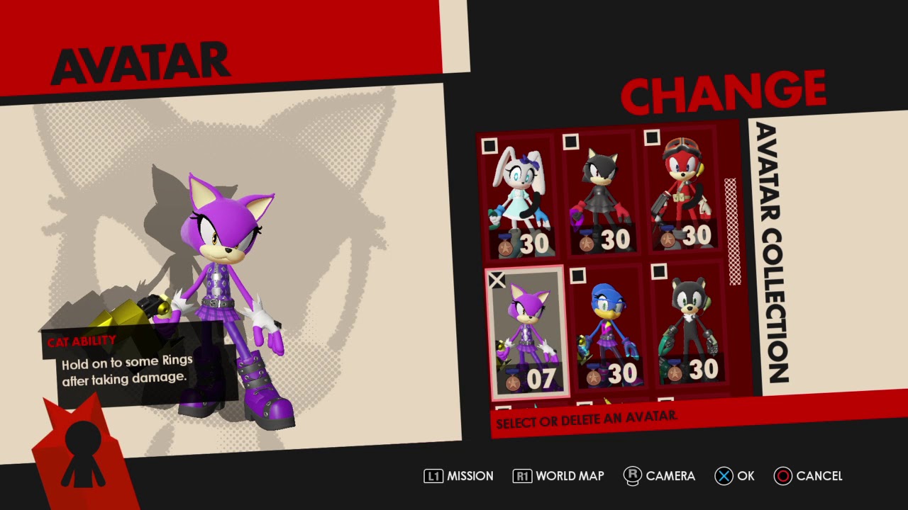 SONIC FORCES ''All my female character Please do not still them''