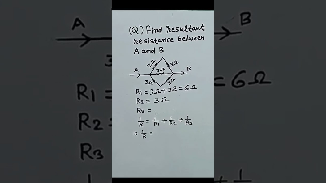 (find resultant resistance) electricity class 10 physics