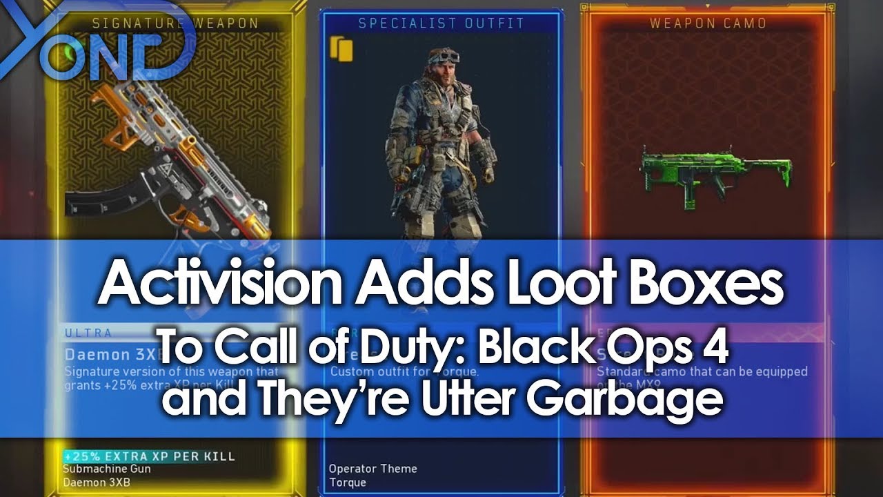 Activision Adds Loot Boxes to Black Ops 4, and They're Utter Garbage