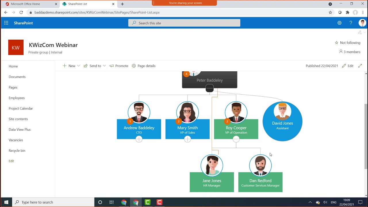 Organization, Department Charts & Directories (webinar recording)