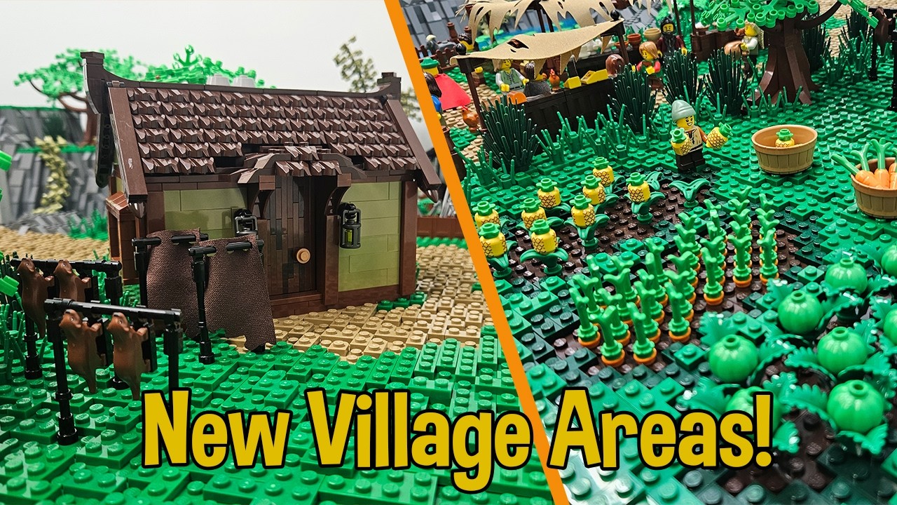 LEGO&reg;: кузнец, скорняк и ферма! | Строительство замка | Bricks in the Six #лего #средневековье