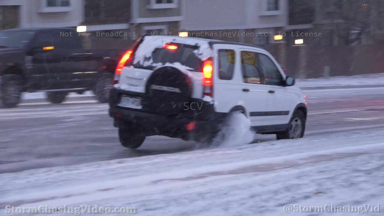 Vehicle Loses Control on Extremely Icy Roads, Colorado Springs, CO - 10/25/2020