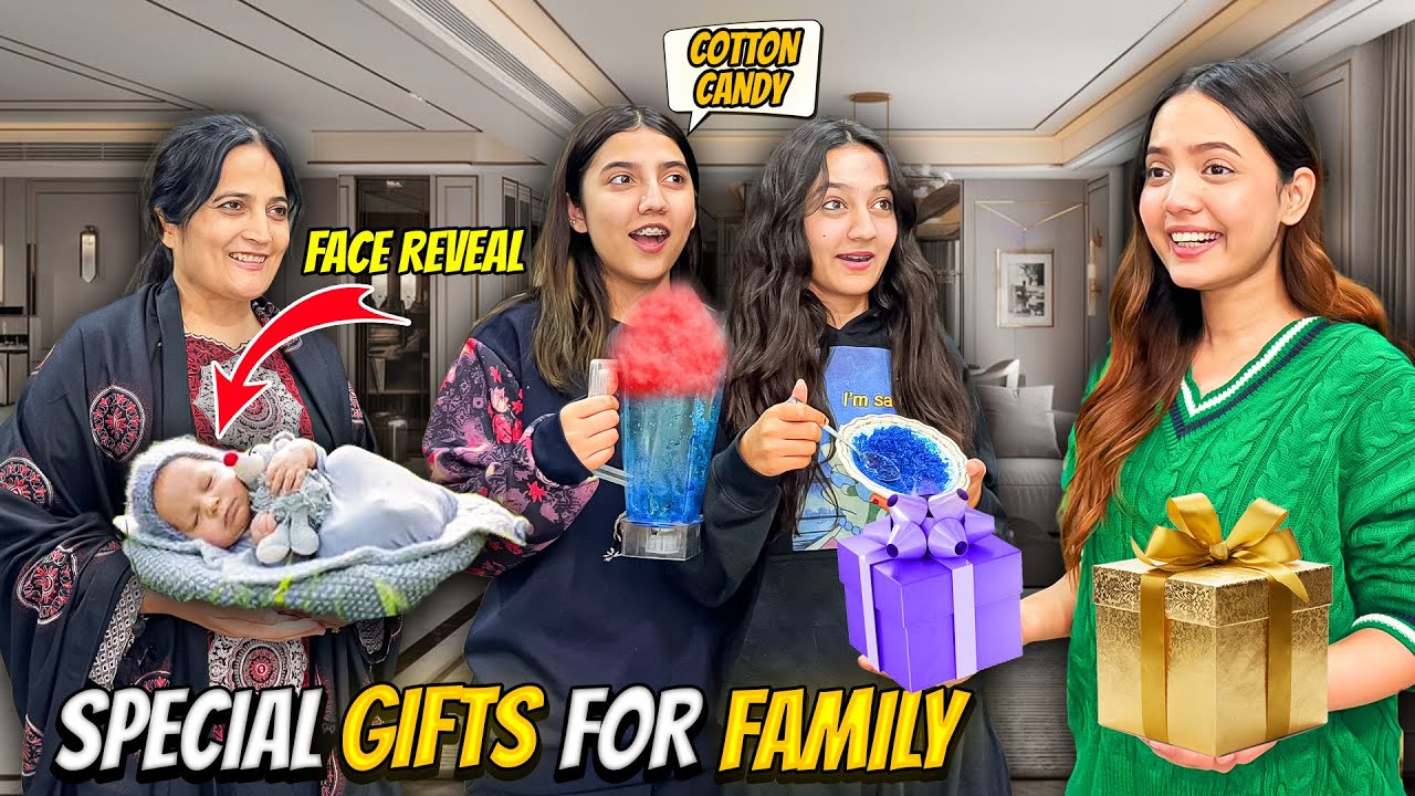 Special Gift For My Family🥰|Ghar Par Cotton Candy Banyai 🍭😂|Baby Ka Face Reveal😍|Sistrology