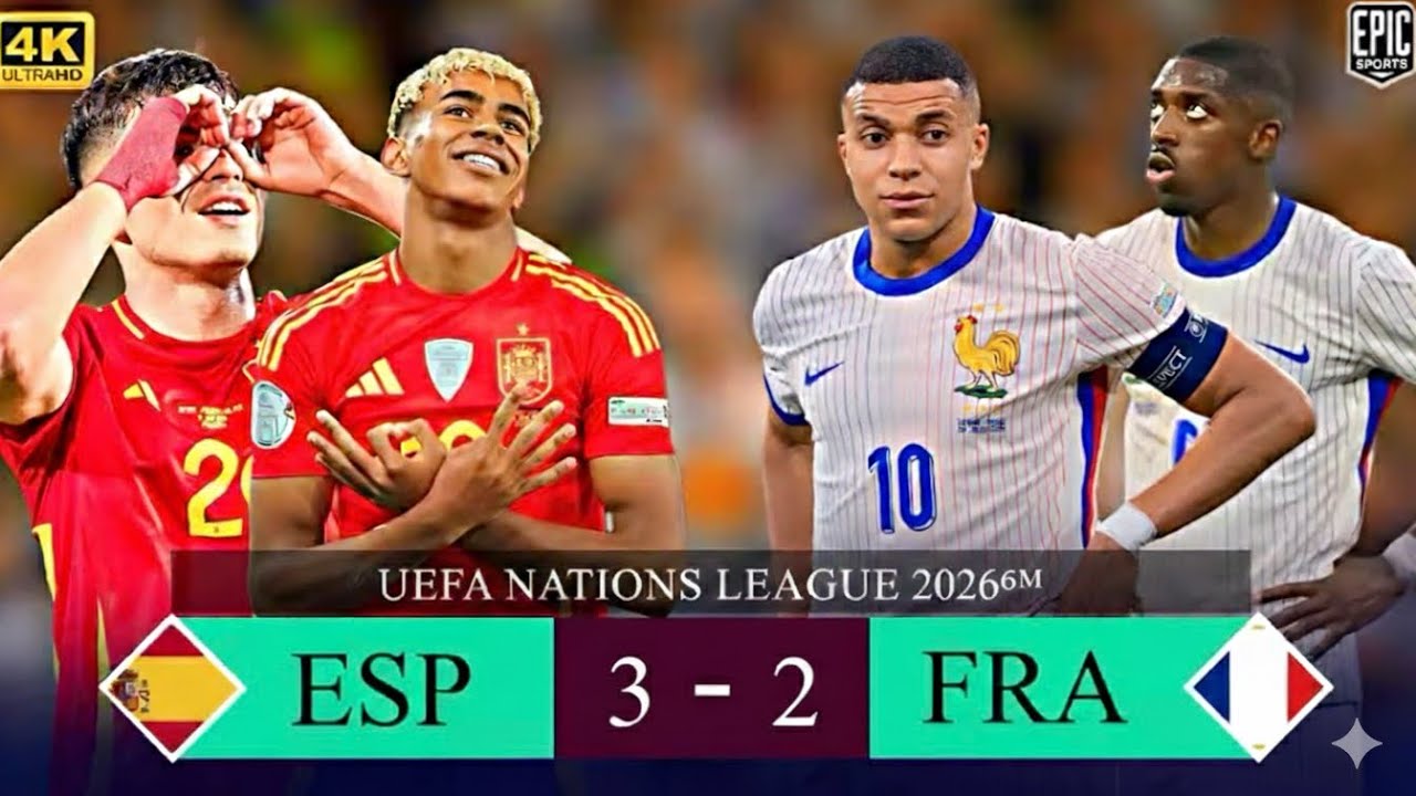 Spain vs France –When European Giants Collide! Goals, Passion & Intensity😳 – Must Watch Match 🔥