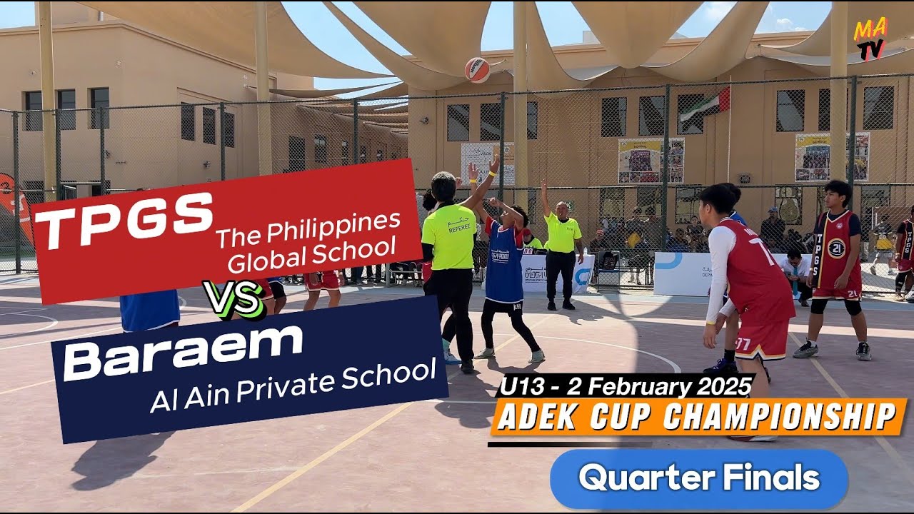TPGS VS Baraem Al Ain Private School U13_Quarter Finals_ ADEK Cup Championship 2Feb25