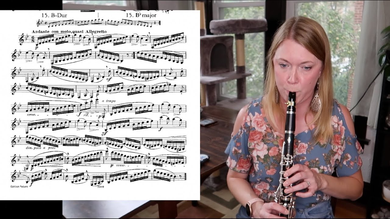 Air Support on Clarinet for Beautiful Tone (Plus etude!)