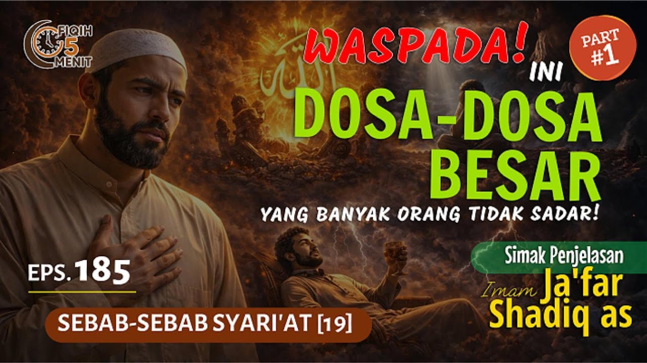 [185] Fiqih 5 Menit : Waspada! Ini Dosa-Dosa Besar yang Banyak Orang Tidak Sadar! Part 1