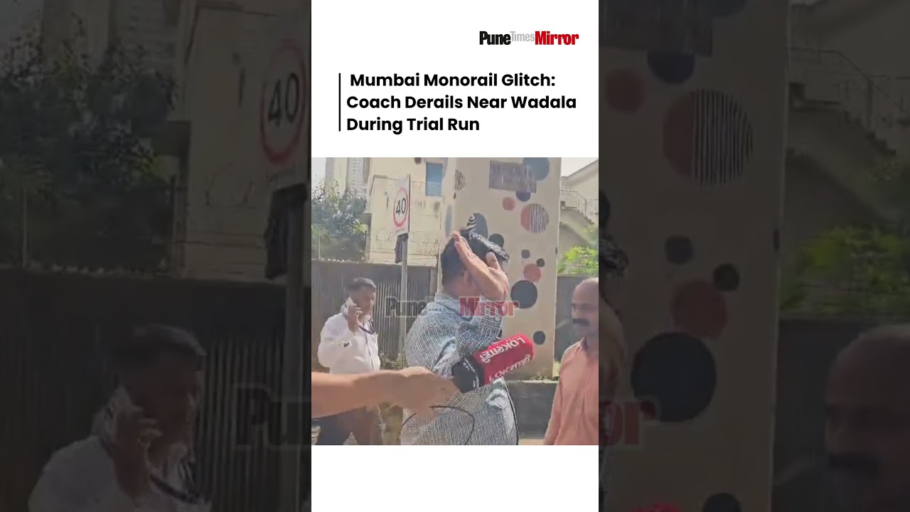 Mumbai Monorail Glitch Coach Derails Near Wadala During Trial Run