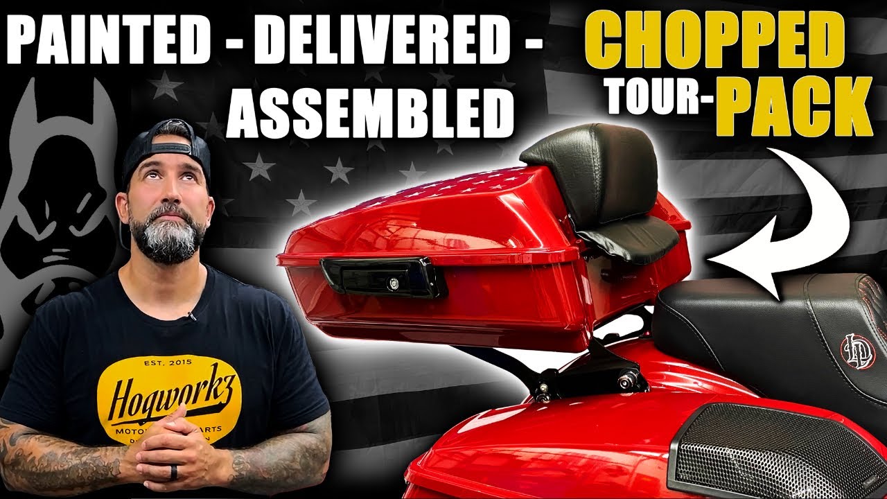 Harley Chopped Tour-Pack, подобранный по цвету от @HogWorkz