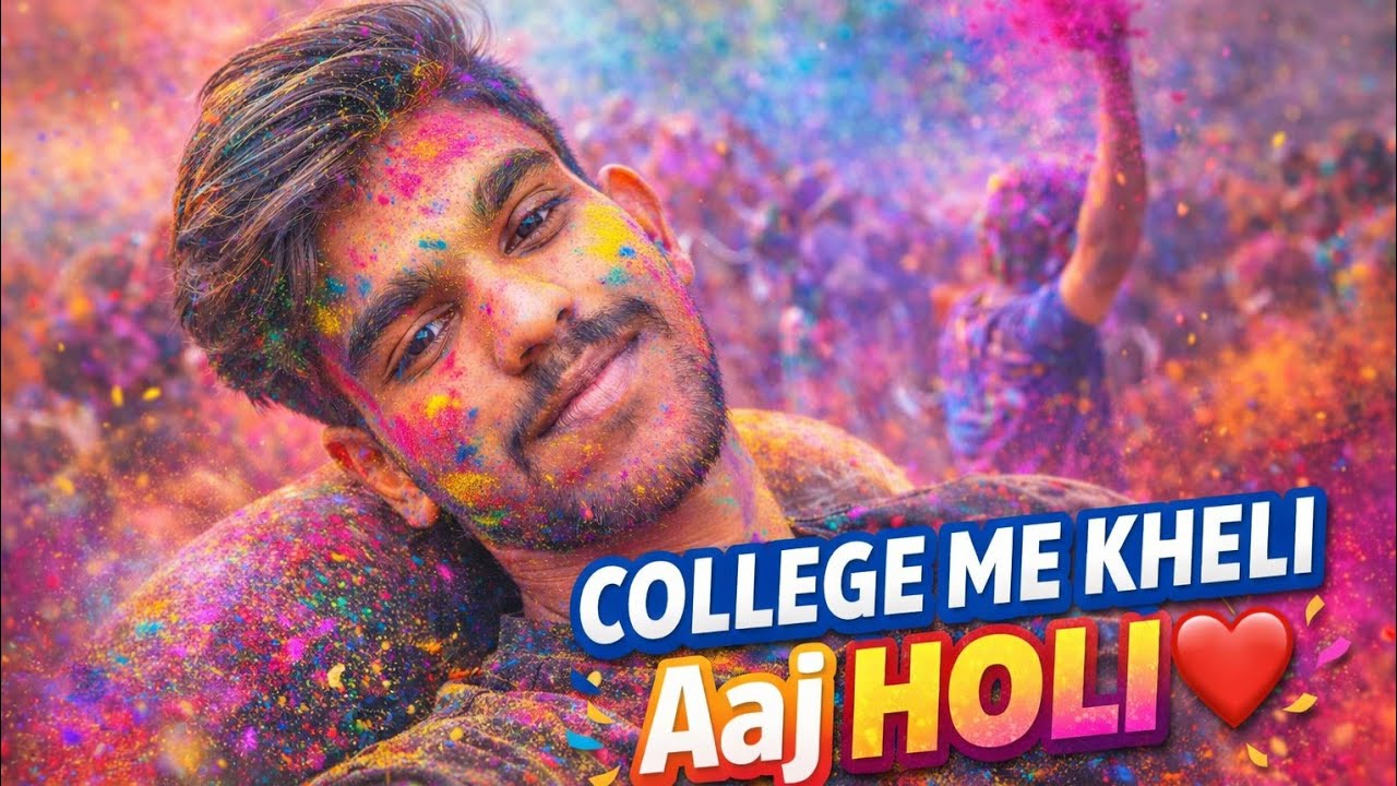 COLLEGE ME KHELI AAJ HOLI 