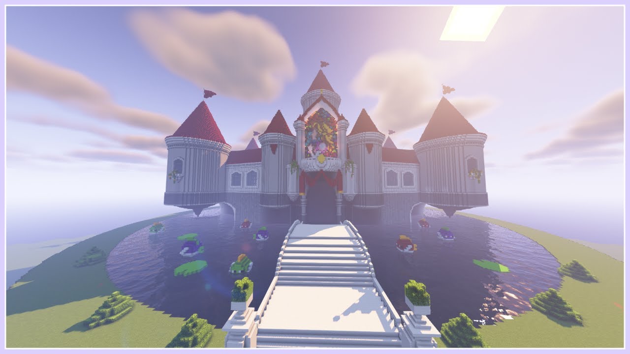 Peach's Castle in Minecraft | Build Timelapse