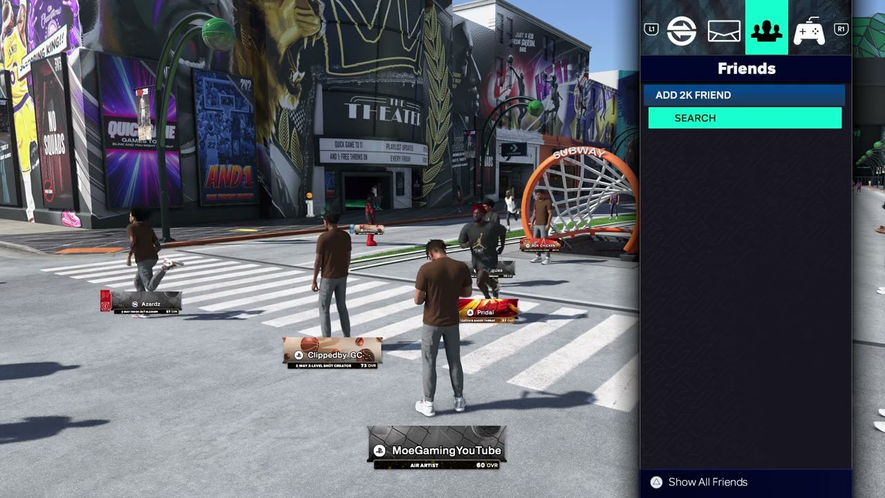 How to Invite & Play With Cross Platform Friends in The City / Park In NBA 2K25