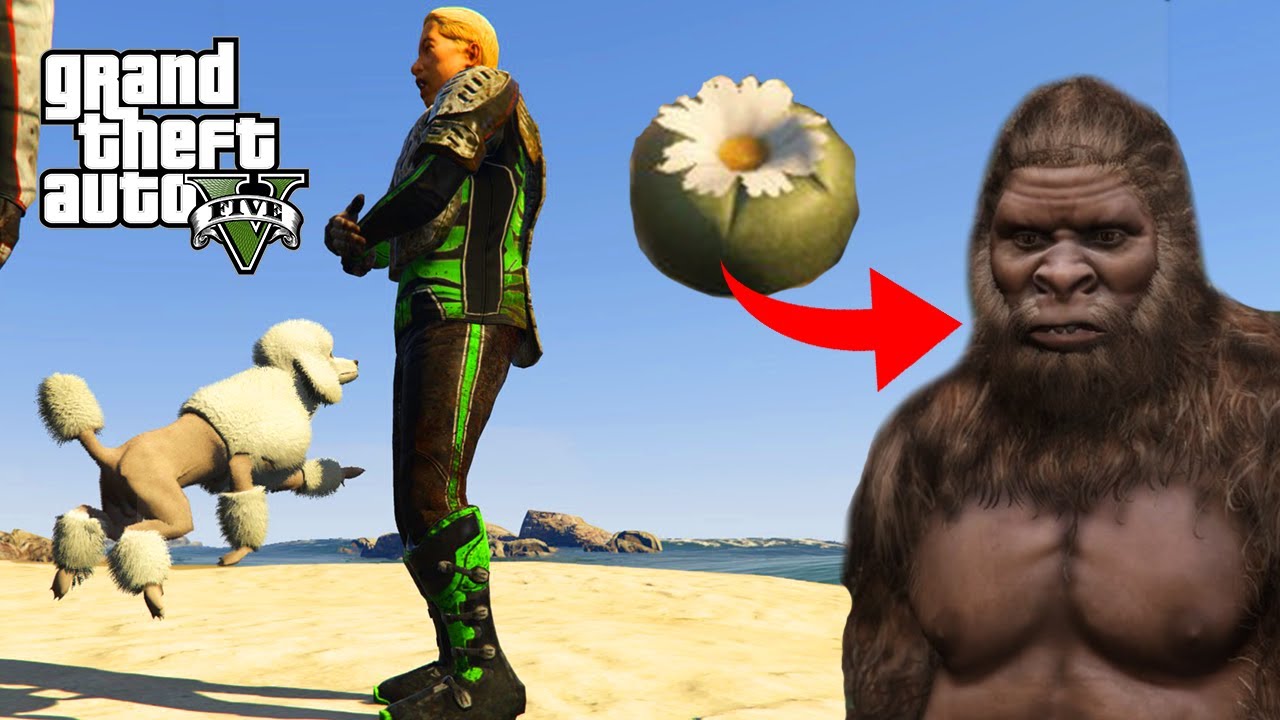 GTA V - VERANDER IN EEN DIER IN GTA 5 ONLINE DOOR EEN PEYOTE PLANT TE ETEN!