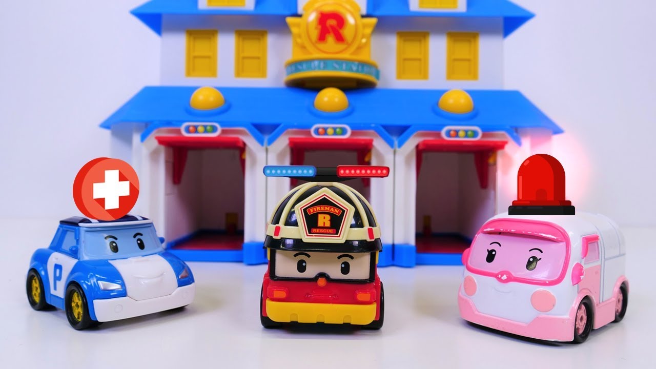Robocar Poli, Roy ve Amber için görev değişimi. Robocar Poli oyuncakları.