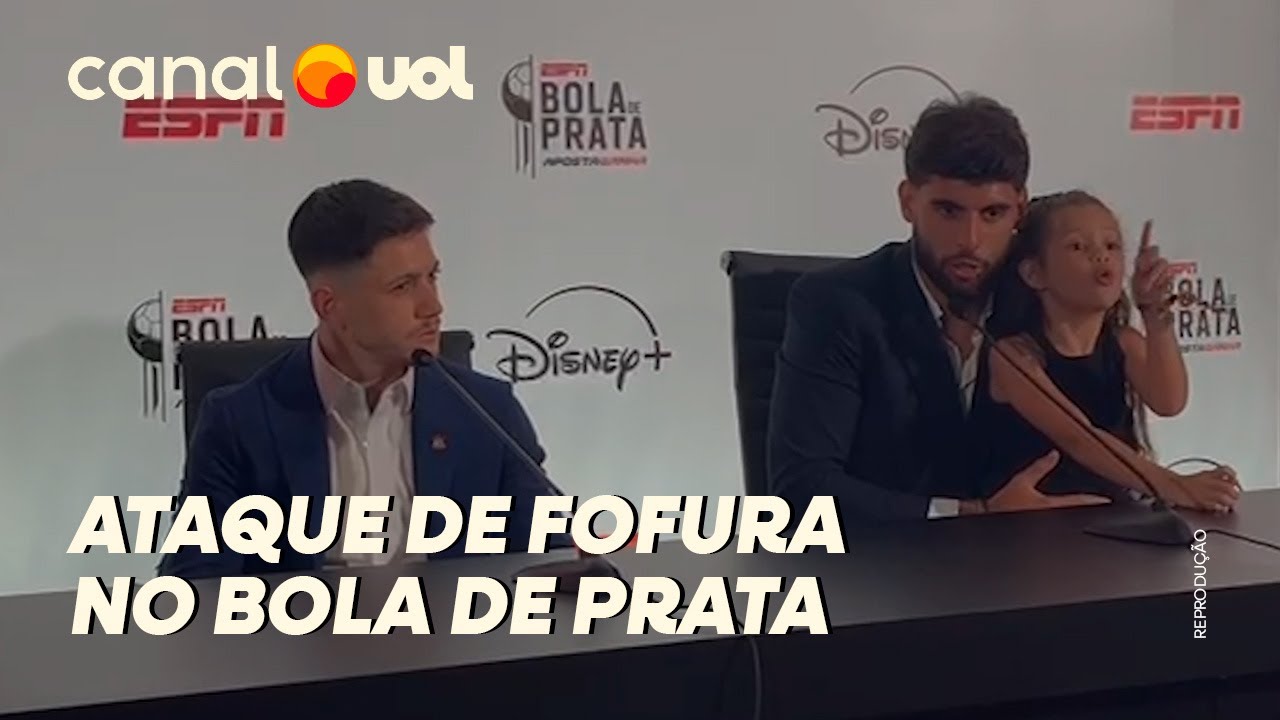 FILHA DE YURI ALBERTO INVADE A COLETIVA COM GARRO E ROUBA A CENA NO BOLA DE PRATA