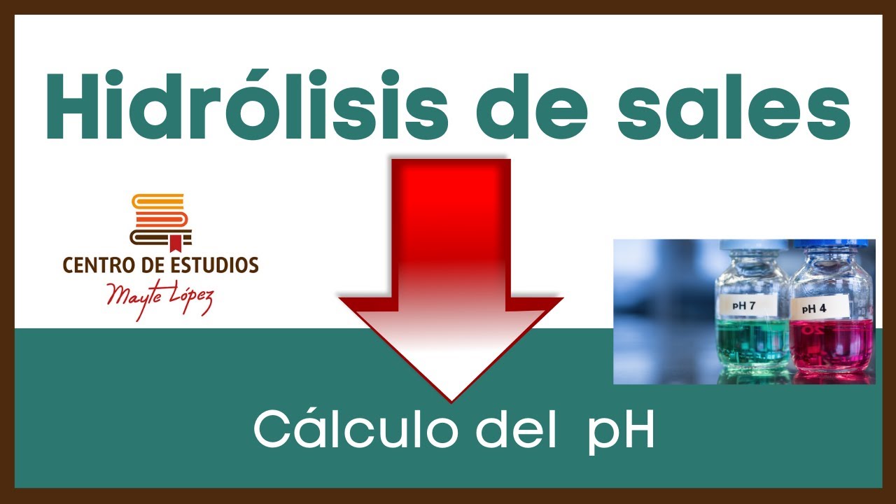🧪 HIDRÓLISIS DE SALES ► Aprende a predecir y calcular el pH