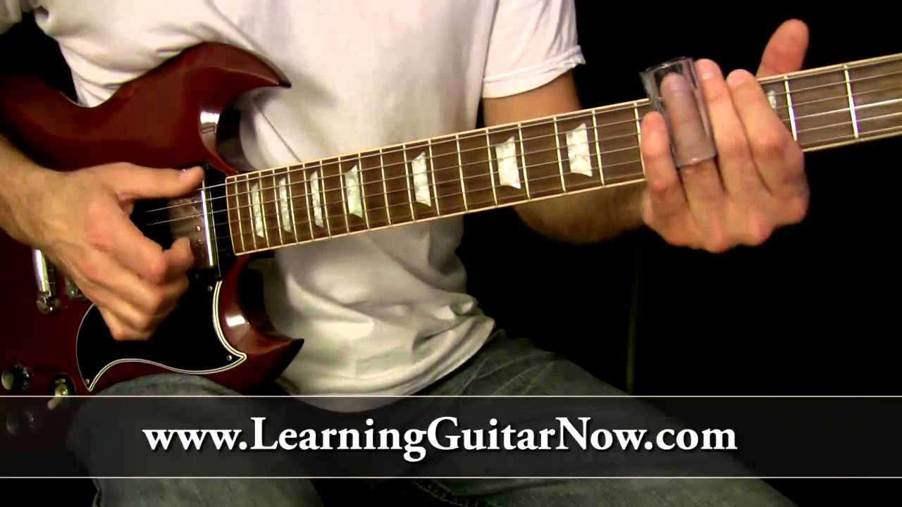 Standard Tuning Slide Guitar Lesson