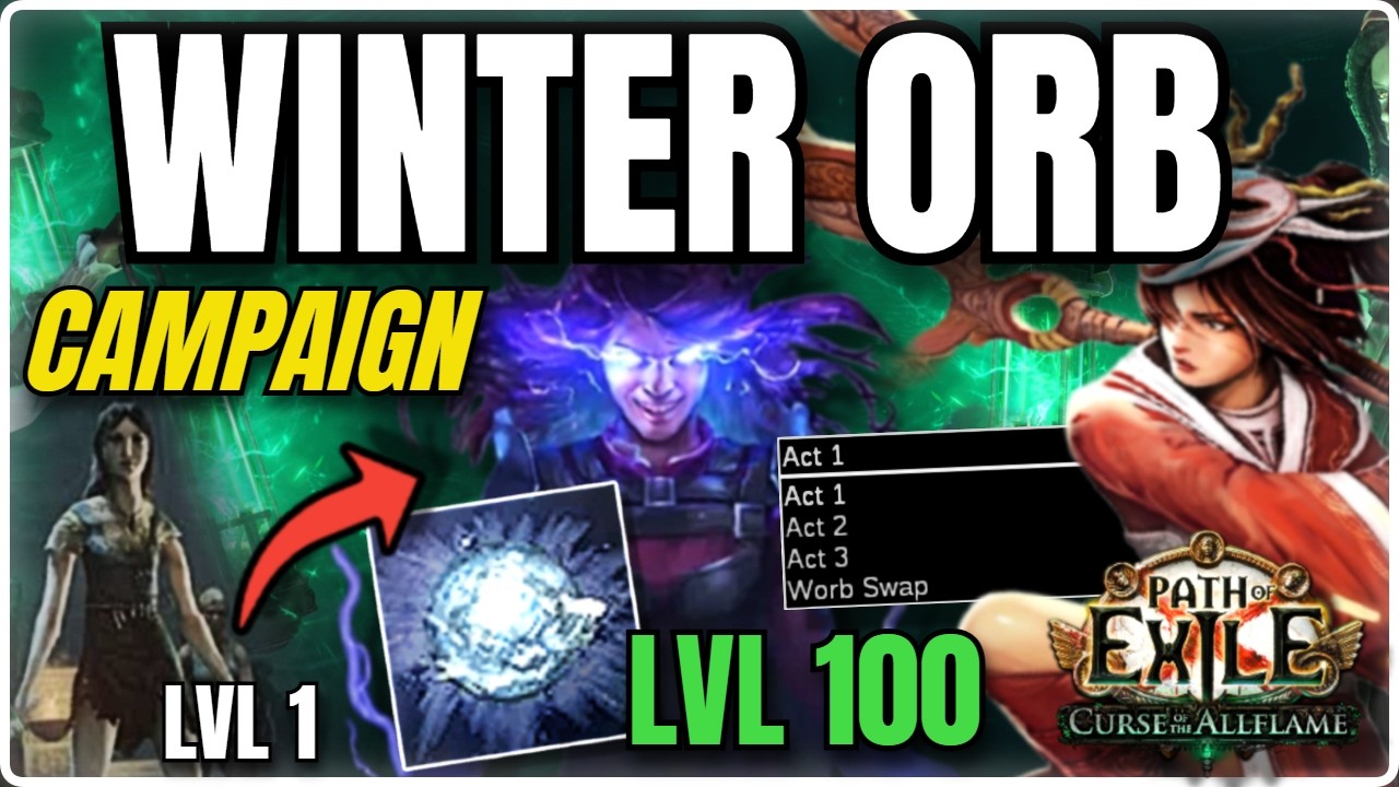 Как прокачиваться через Winter Orb Элементалиста в кампании &mdash; Path of Exile 1