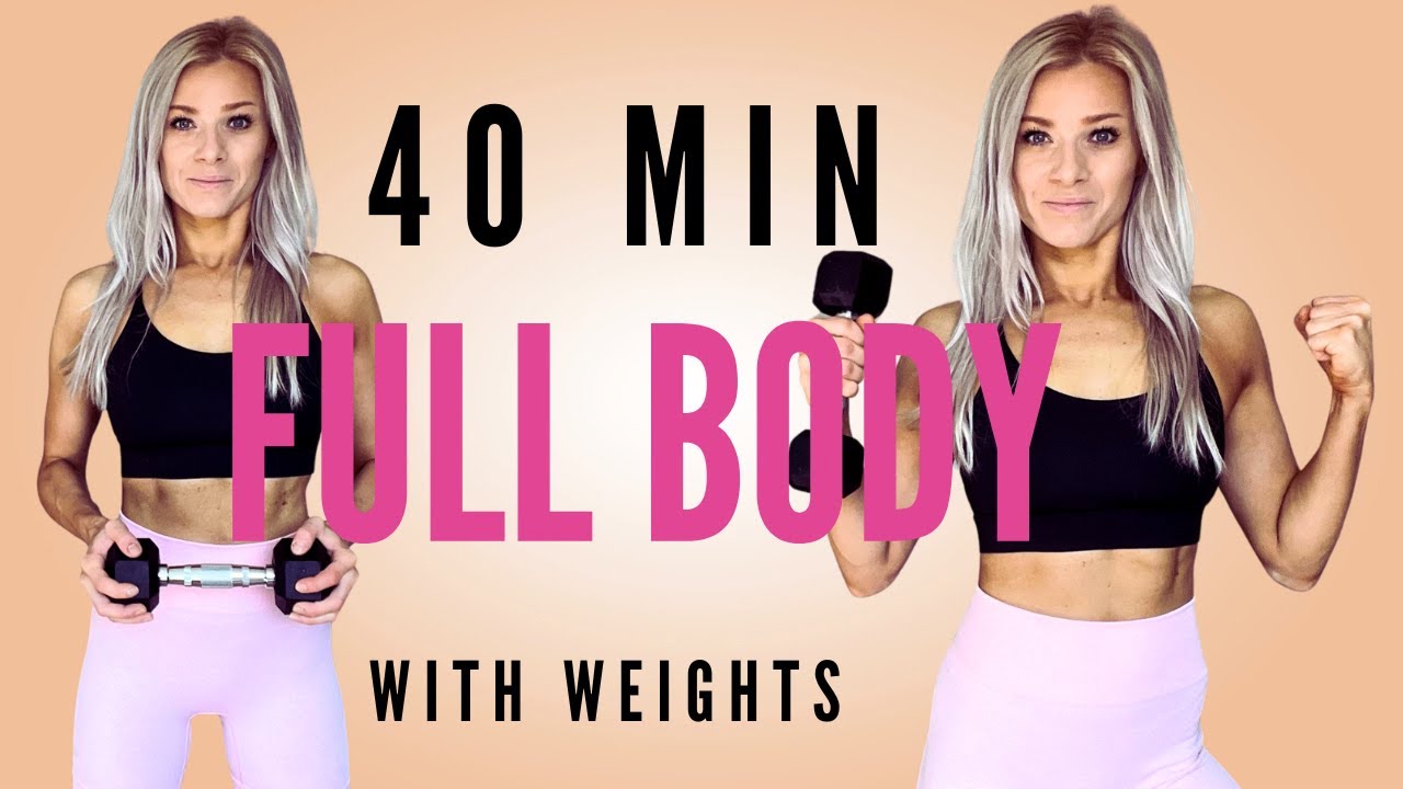 40 Min Full Body Cardio Hiit | With Weights | At Home | Intense