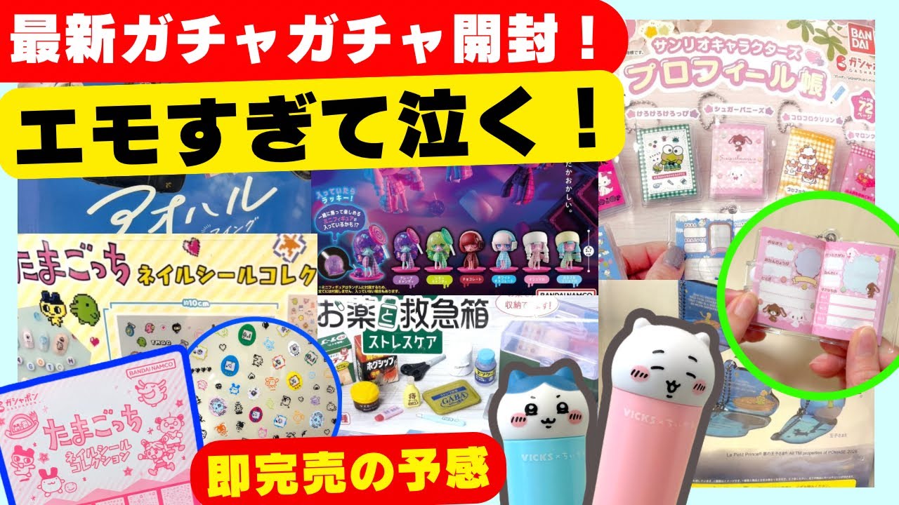 2月#10 【ガチャガチャ】平成女児にささるプロフ帳が令和に復活！？たまごっち/サンリオ/ちいかわ/カプセルトイ/ガシャポン/capsuletoy ほか