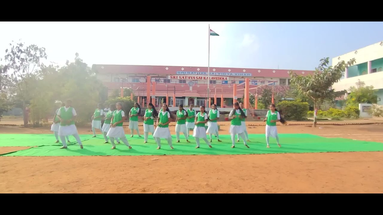 SSRI SATYA SAI VIDYA VIHAR SCHOOL MACHERLA 77 REPUBLIC DAY CELEBRATION S AEROBIC DANCE 