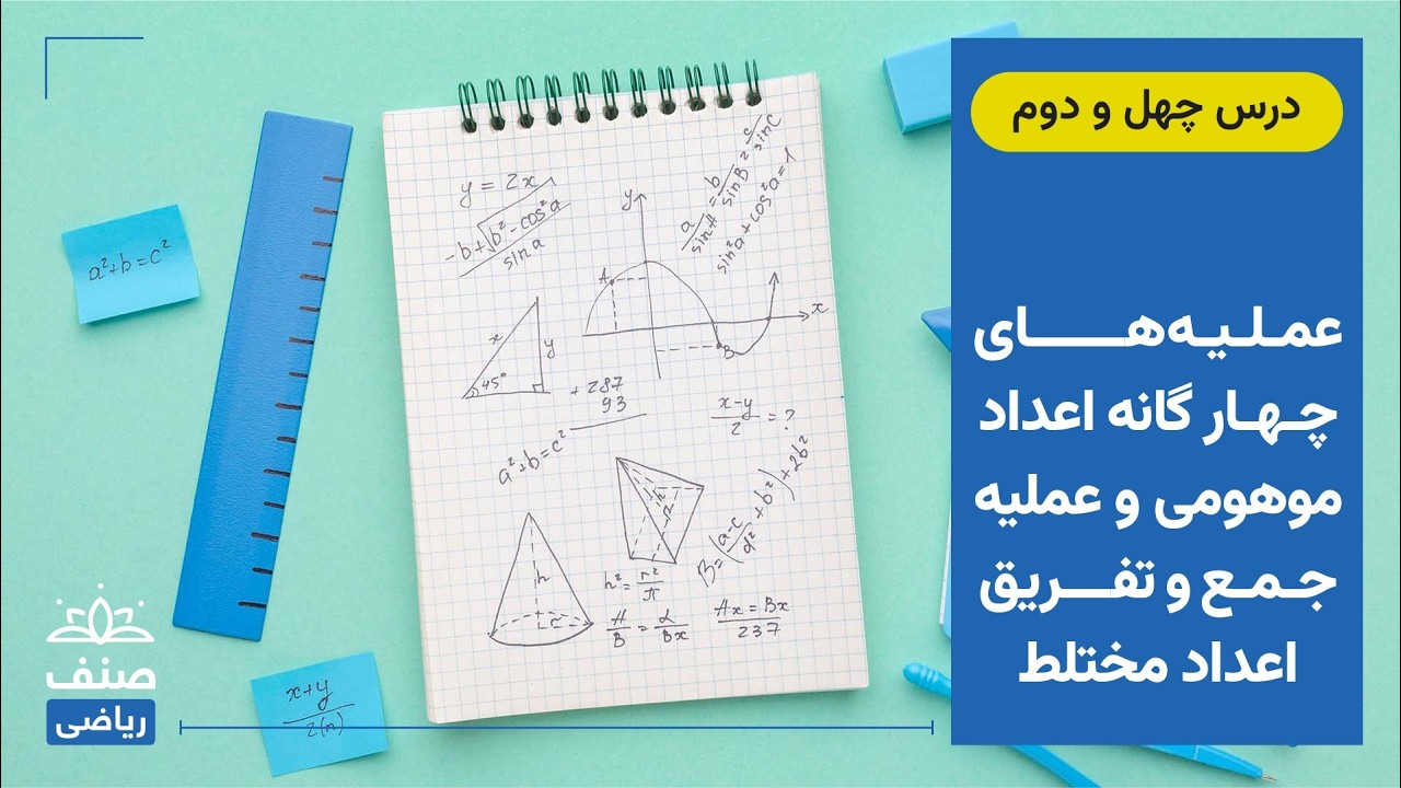 صنف - ریاضی صنف دهم - درس 42: عملیه های چهار گانه اعداد موهومی و عملیه جمع و تفریق اعداد مختلط