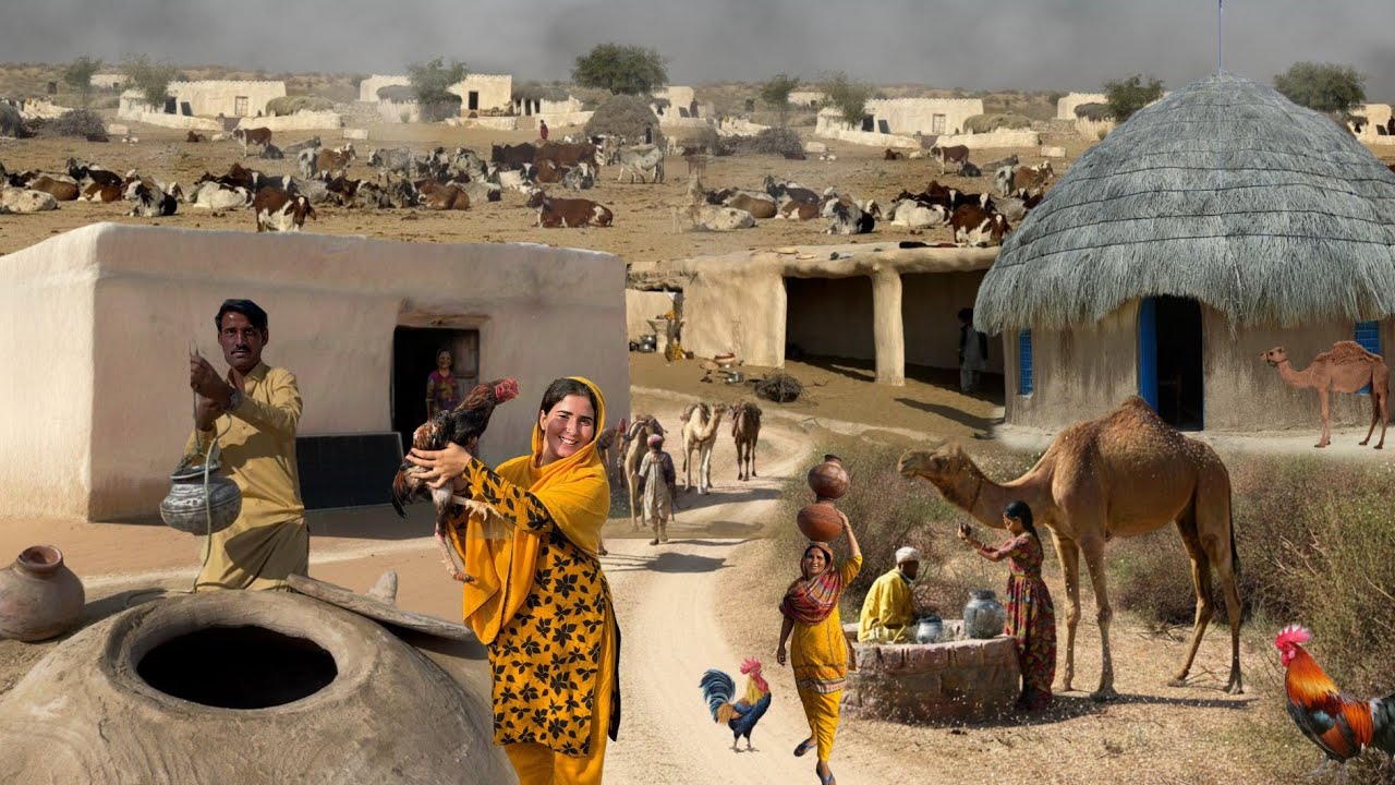 Pakistani Desert Village Life Near India Pakistan Border | Bijnot | Cholistan Desert