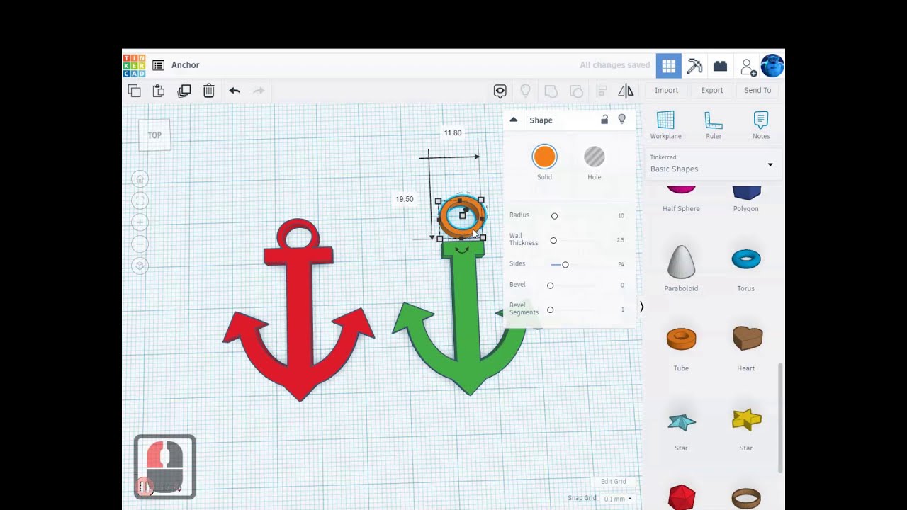 TinkerCAD   Anchor