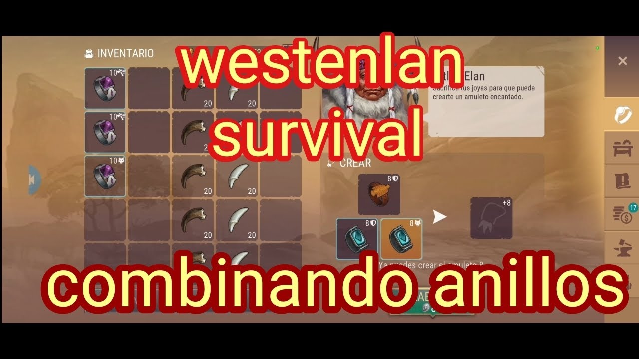 WESTLAND SURVIVAL  COMBINANDO  ANILLOS
