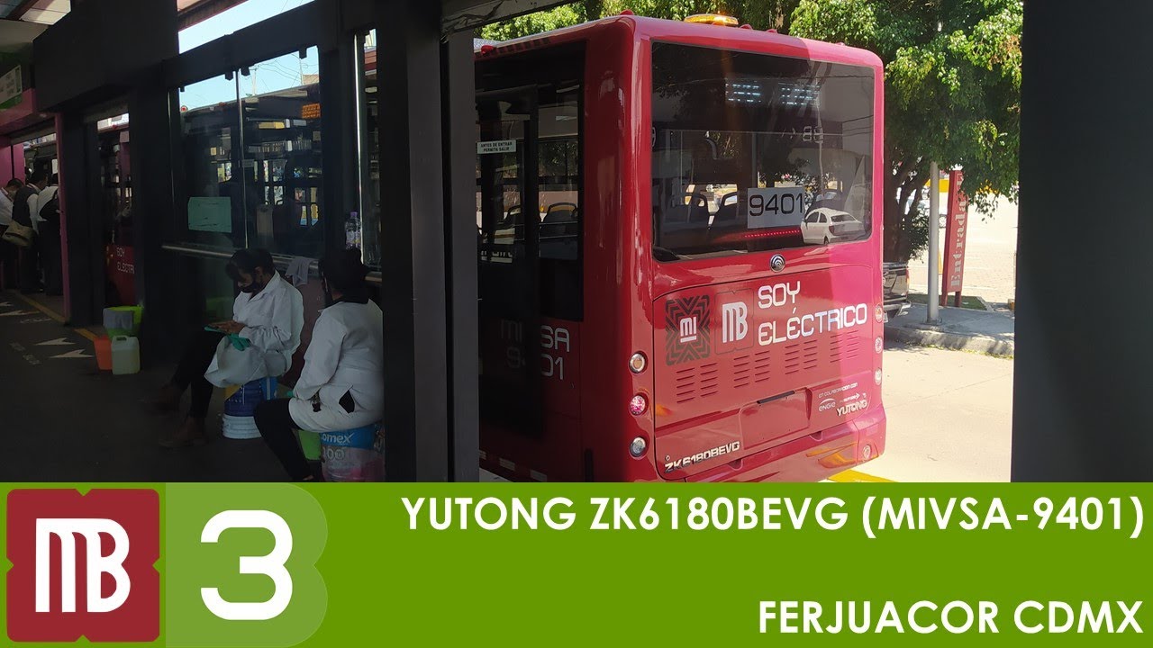 Metrobús CDMX - Línea 3 - De Tres Anegas a Tenayuca - Yutong ZK6180BEVG (Metrobús Eléctrico)