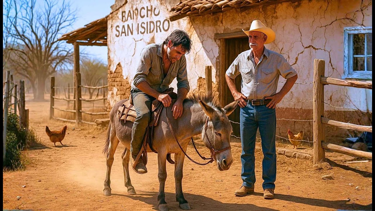 “Mi burro no aguanta otro kilómetro” Dijo el Forastero al Ranchero. Entonces...
