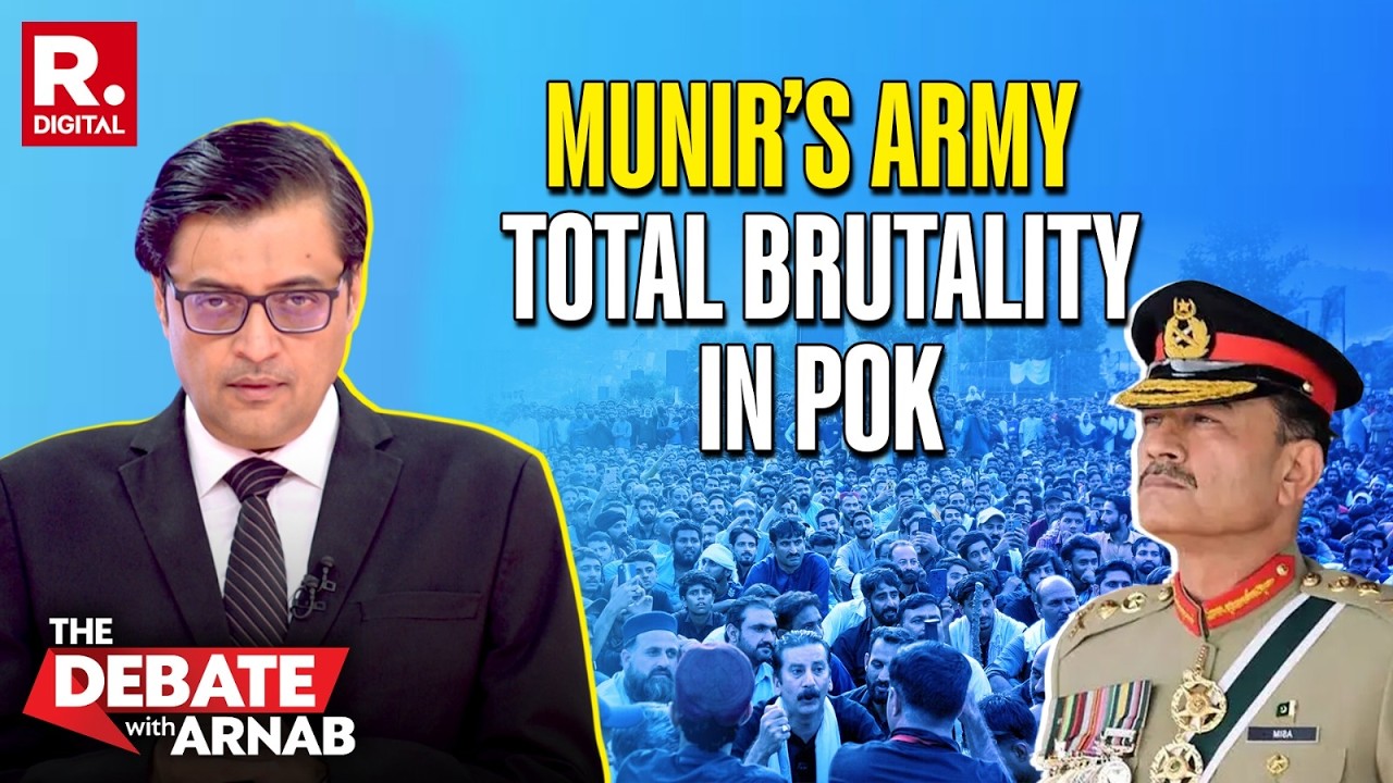 Debate With Arnab: Munir&rsquo;s Army Opens Fire On Innocents In PoK