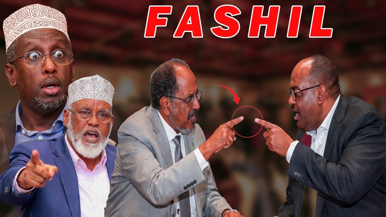 Xasan Sh oo feer iyo laad Villa Somalia uga saaray Mucaaradka iyo A.Madoobe & Deni oo kala cararay