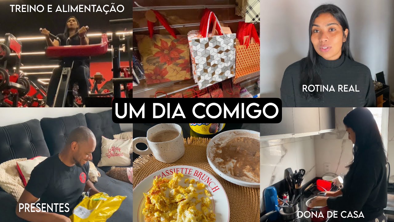 UM DIA COMIGO: rotina saudável, presentes de Natal, vida real #vlog 🏠