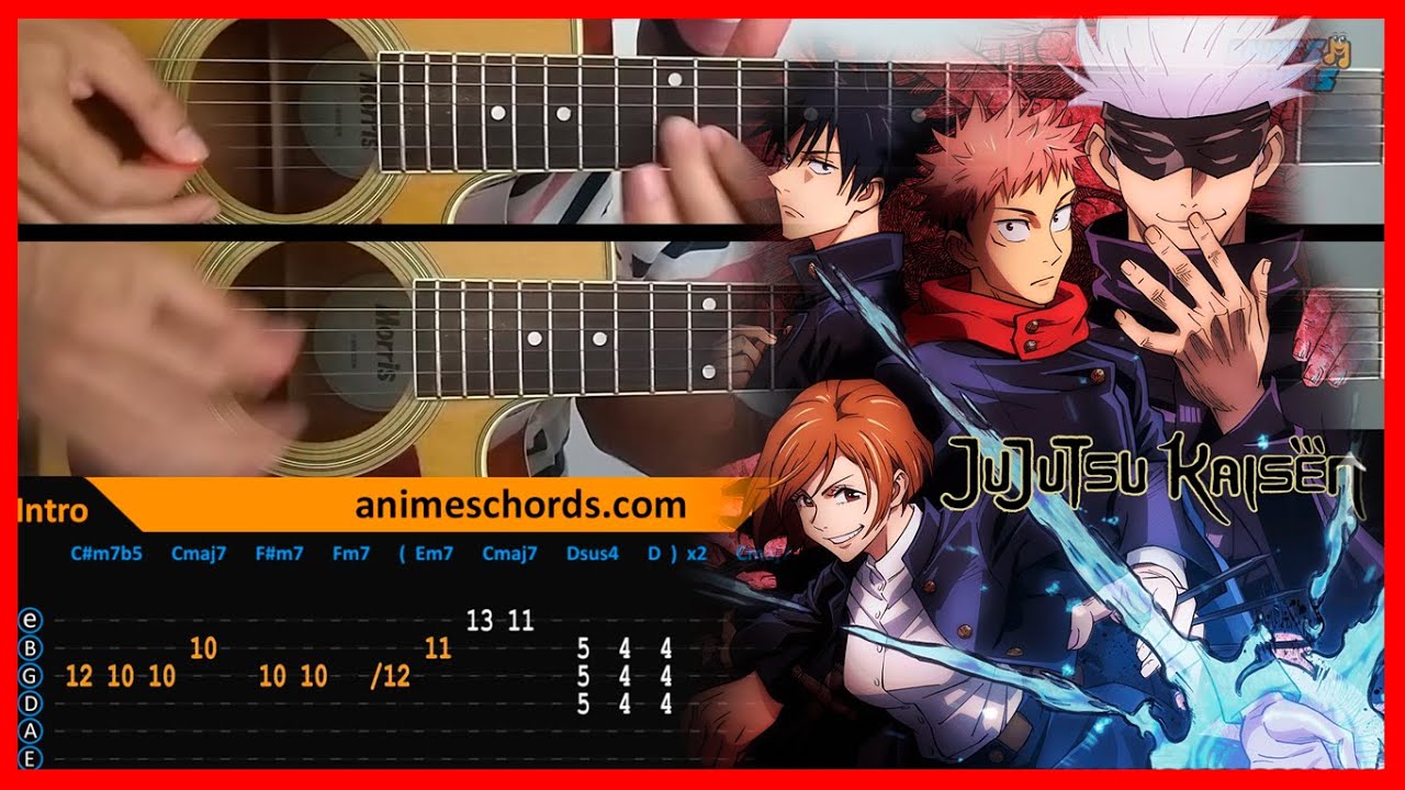 Jujutsu Kaisen OP - KAIKAIKITAN | Acoustic Guitar Lesson [Tutorial + TAB + CHORDS]