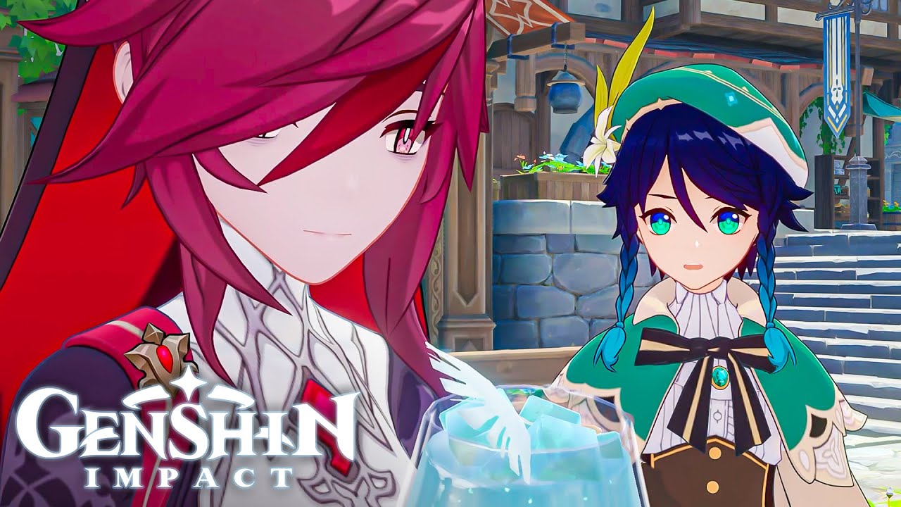 BARBATOS?? SHE KNOWS?? When VENTI & ROSARIA Drink Together Cutscene Genshin Impact 5.4